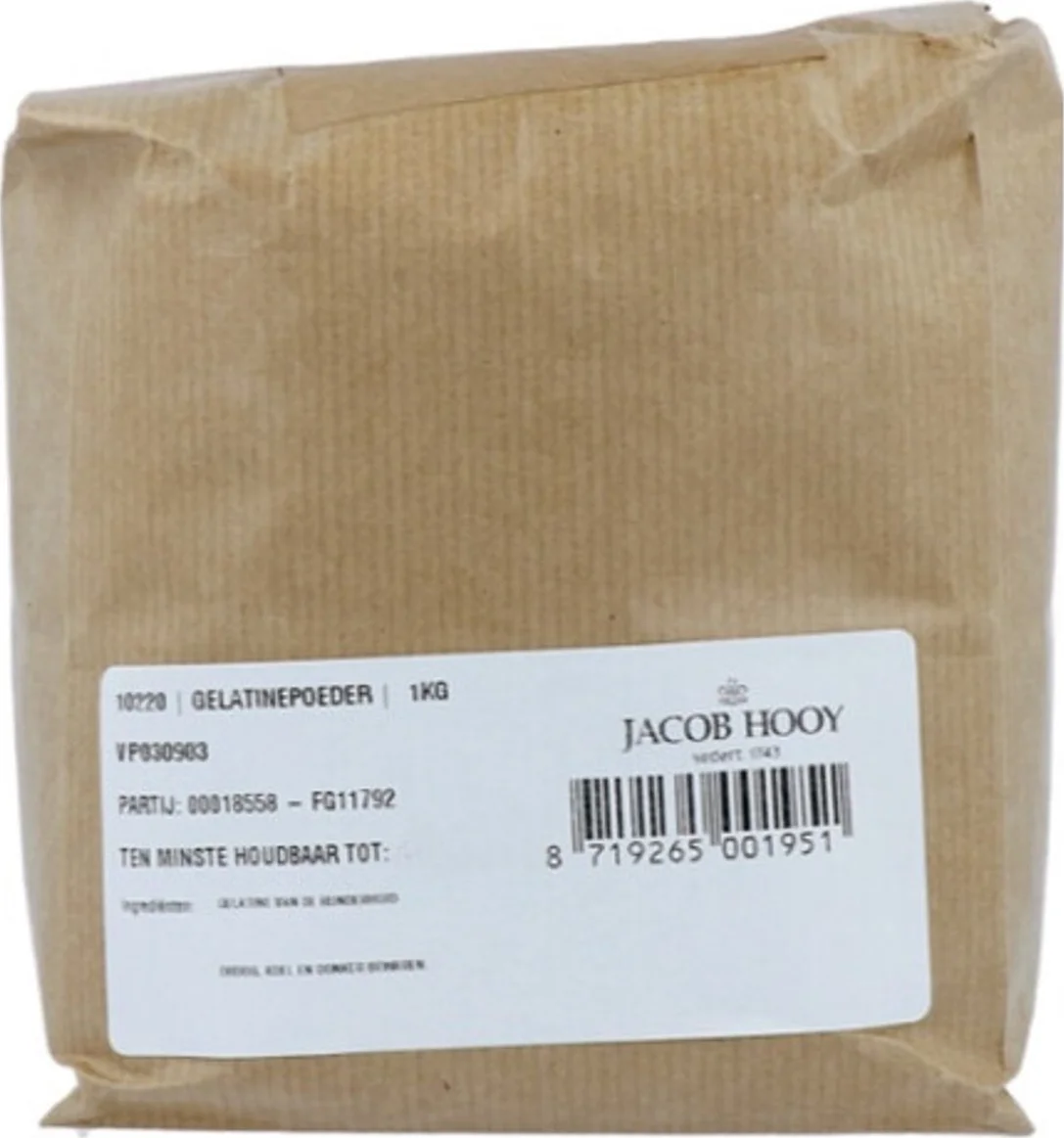 Jacob Hooy Gelatinepoeder 1KG