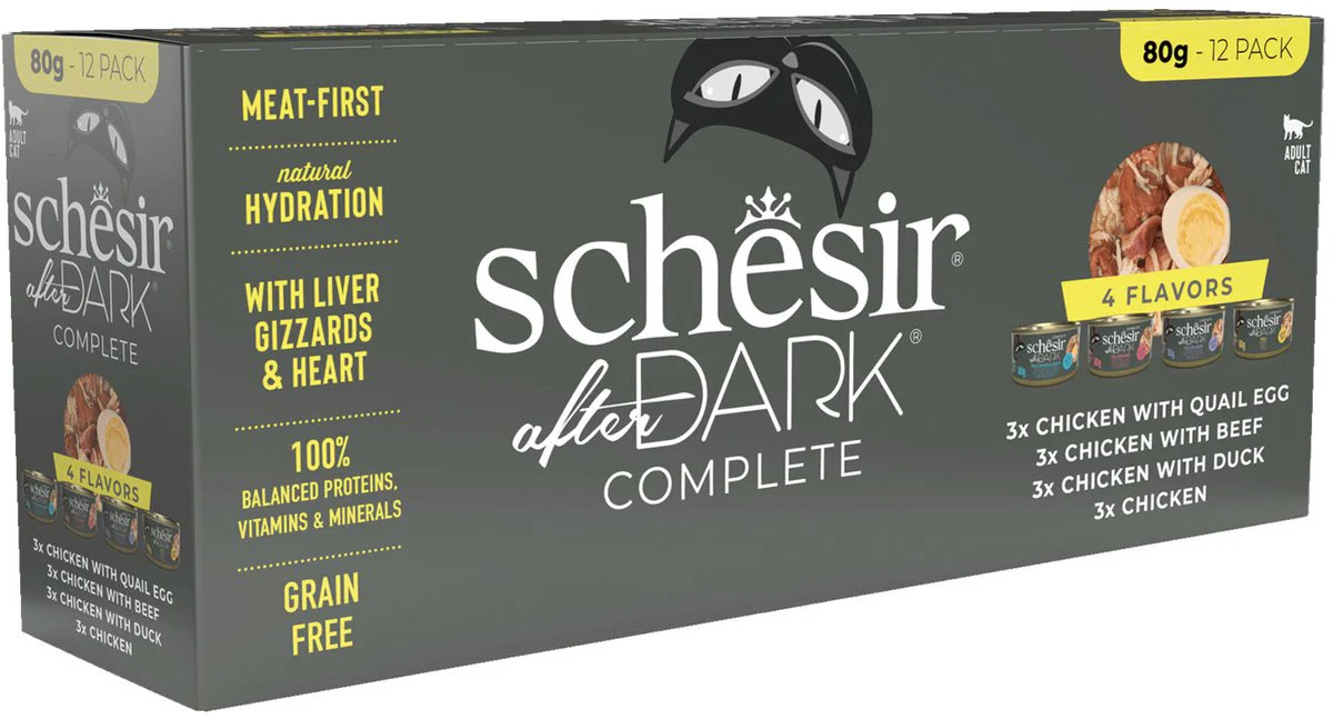 Schesir After Dark Bouillon Variatie-Pack 12 x 80 gr