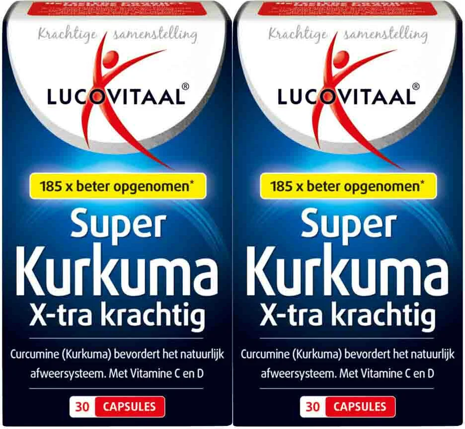 2x Lucovitaal Super Kurkuma X-tra Krachtig 30 capsules