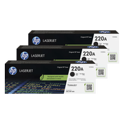 HP 220A LaserJet Toner Zwart (3 stuks)