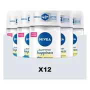 12x NIVEA Deodorant Roller Summer Happiness 50 ml
