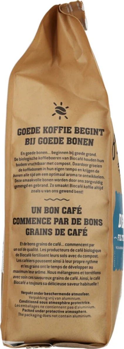 Biocafé Filterkoffie Decafé 250GR