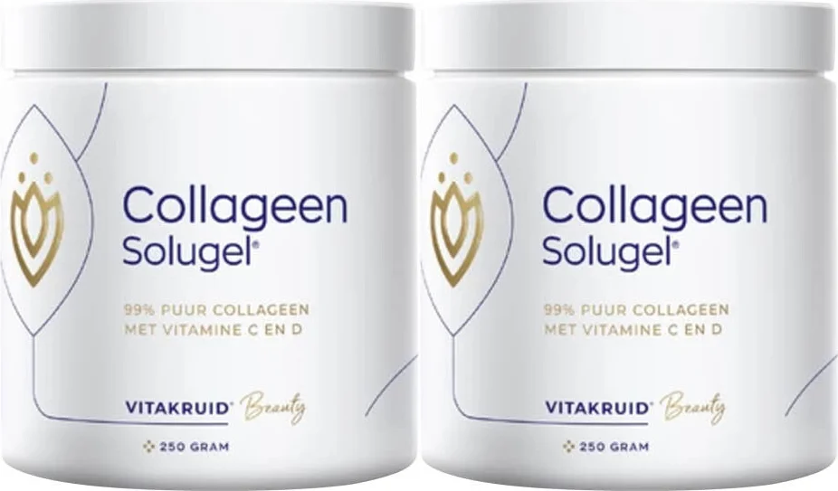 2x Vitakruid Collageen Solugel Poeder 250 gr