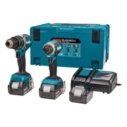 Makita DLX2180TJ1 Accu Combiset 2-delig (DHP484 + DTD153) 18V 5.0Ah in Mbox