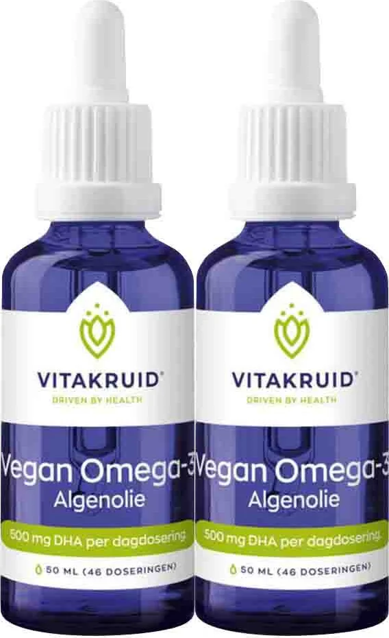 2x Vitakruid Vegan Omega-3 1250 TG Algenolie 50 ml