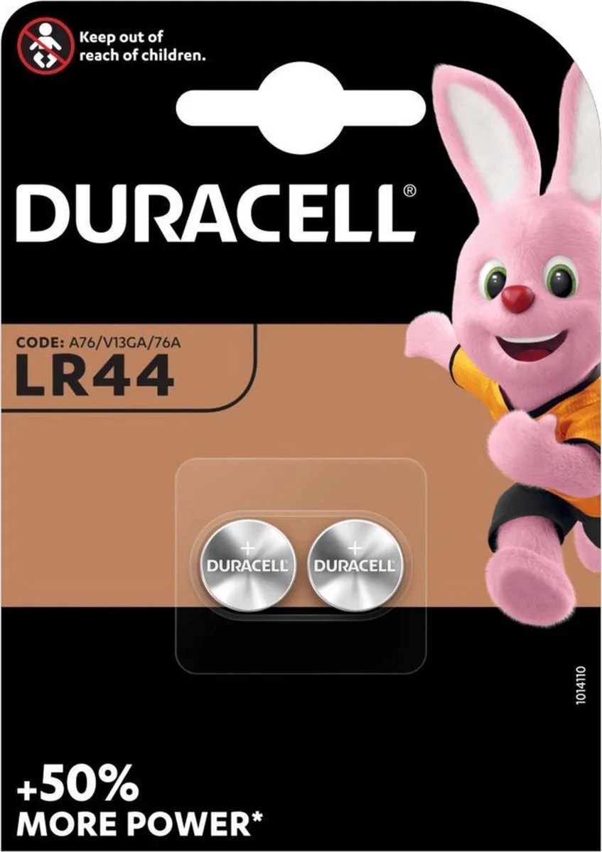 Duracell Knoopcelbatterijen LR44 2 stuks
