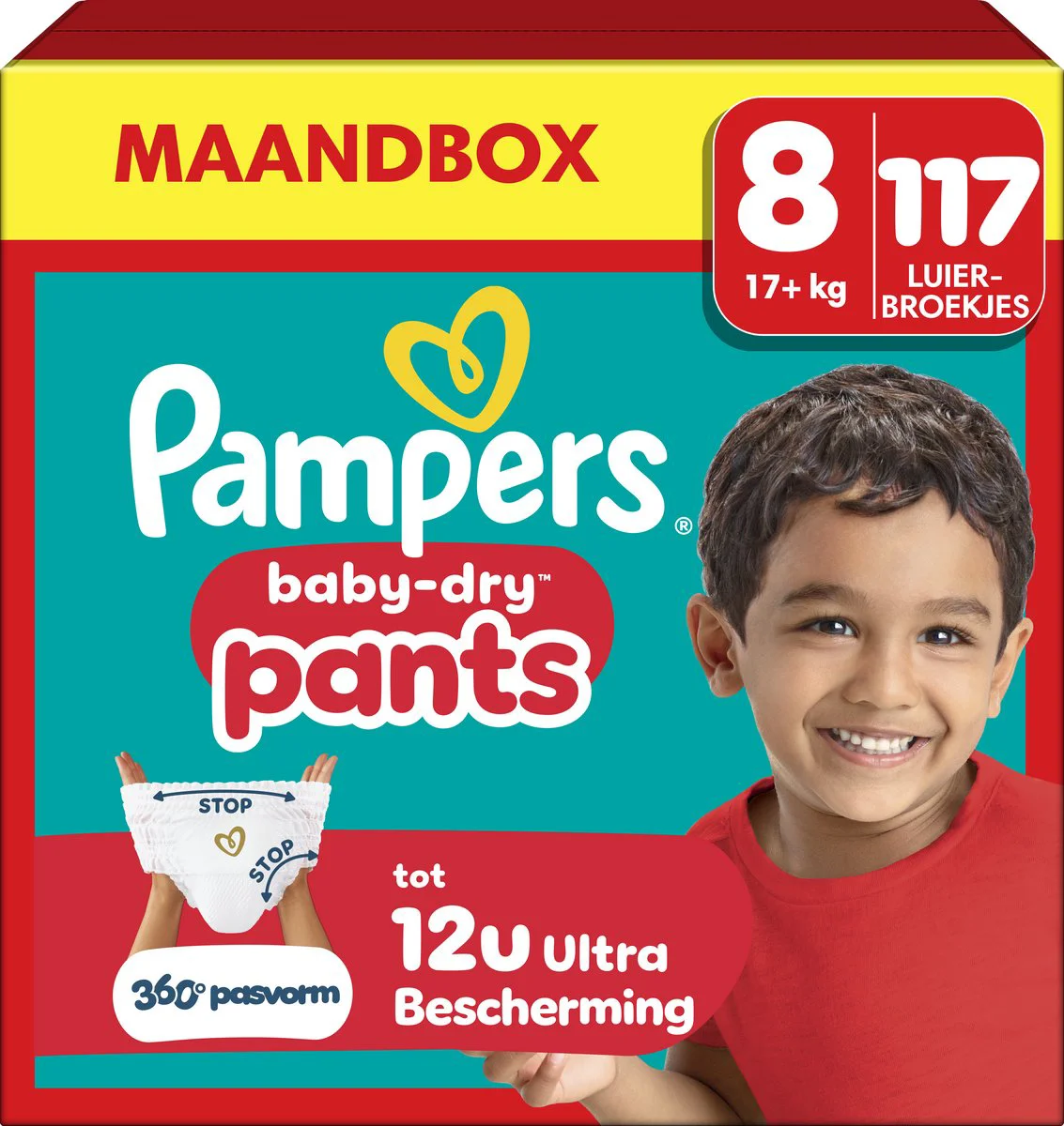 Pampers Baby Dry Luierbroekjes Maat 8 (17 kg+) 117 stuks