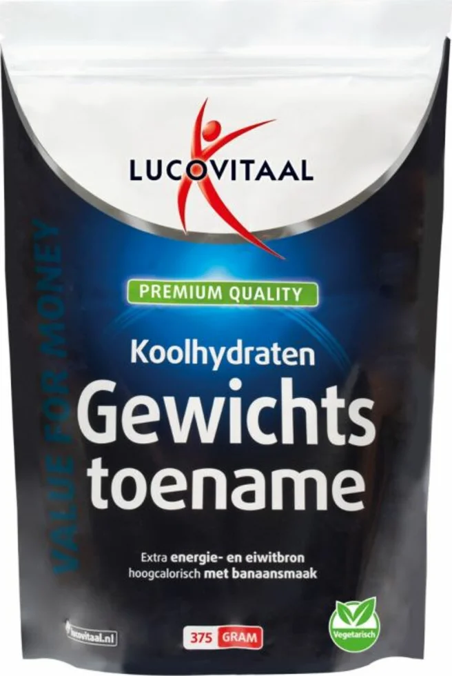 2x Lucovitaal Koolhydraten Gewichtstoename Poeder 375 gr