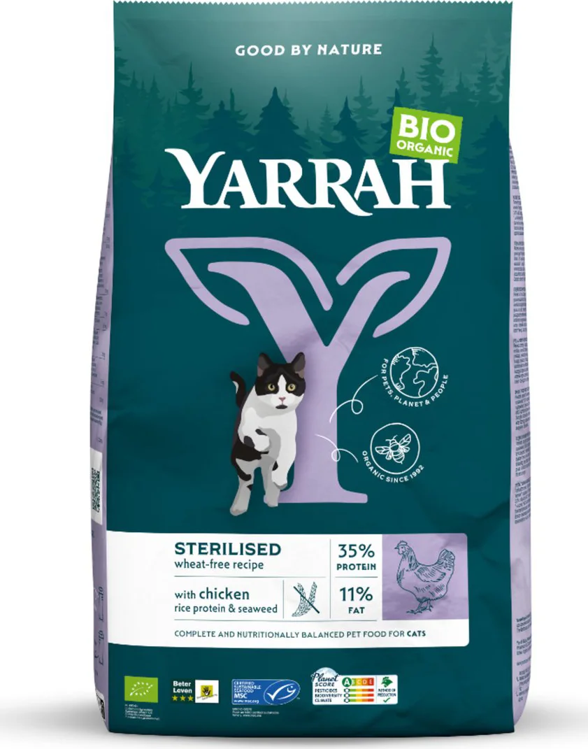 Yarrah Bio Kattenvoer Sterilised 700 gr