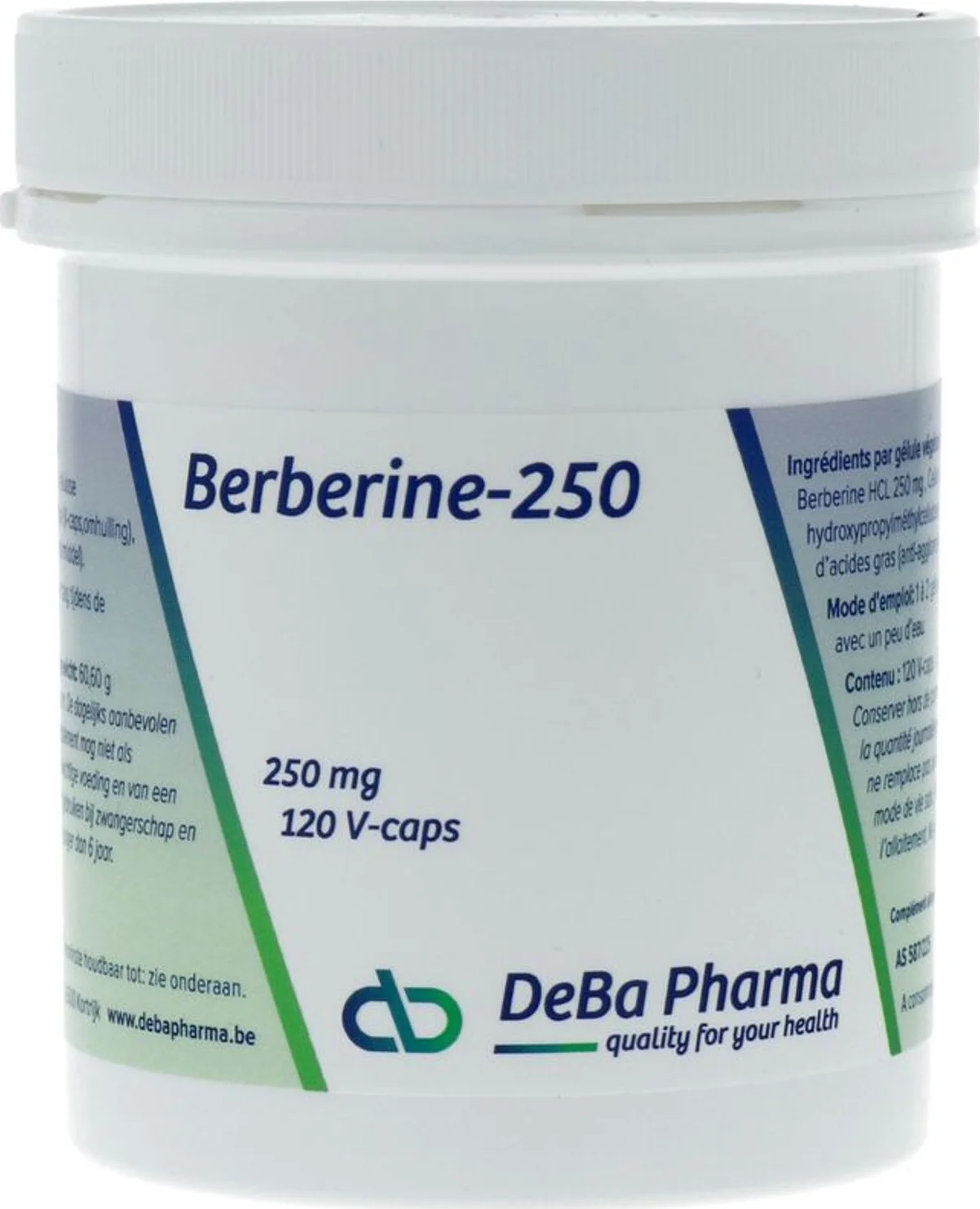 DeBa Pharma Berberine-250 Capsules 120VCP