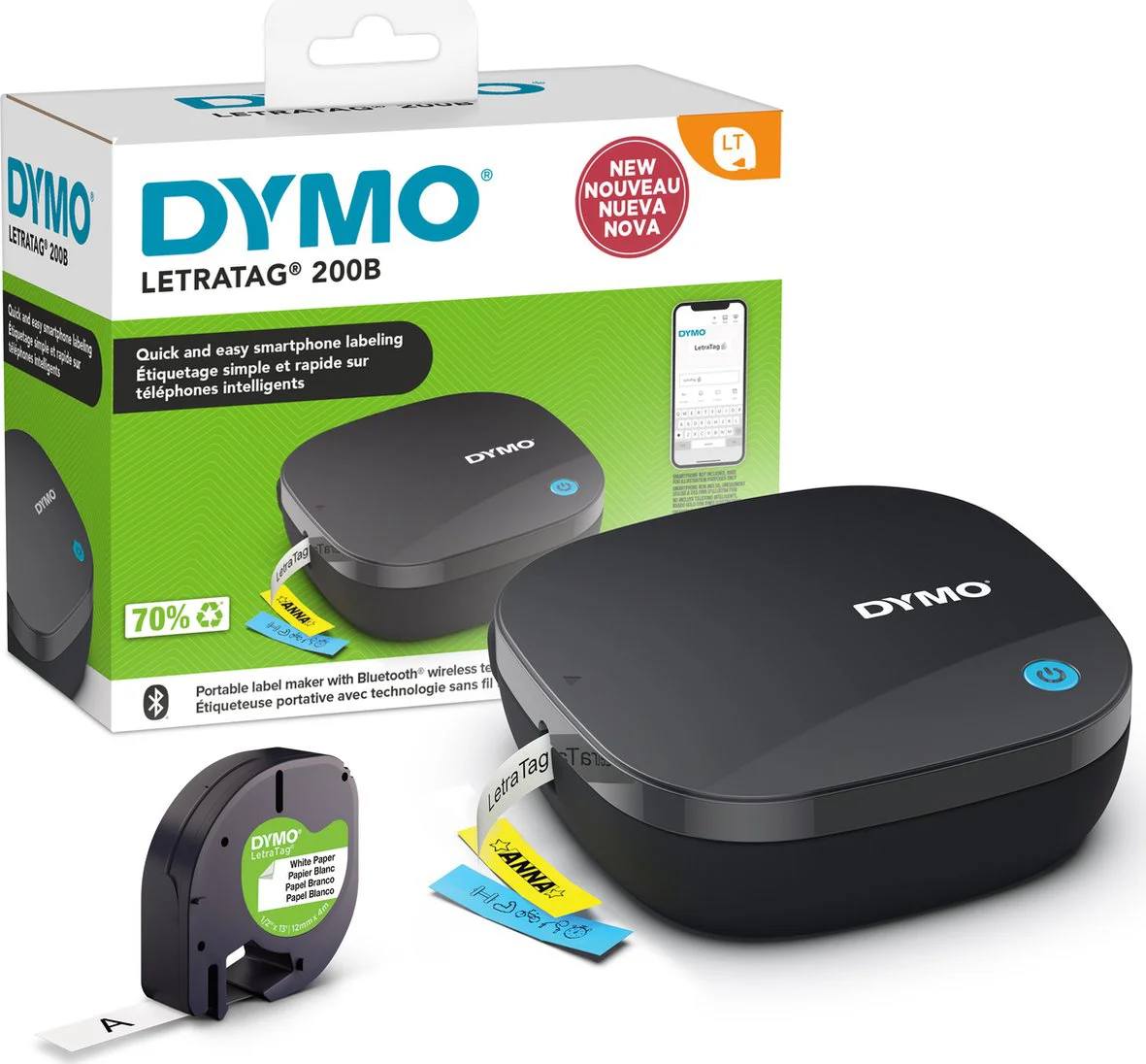 DYMO LetraTag 200B Bluetooth Labelprinter + tape