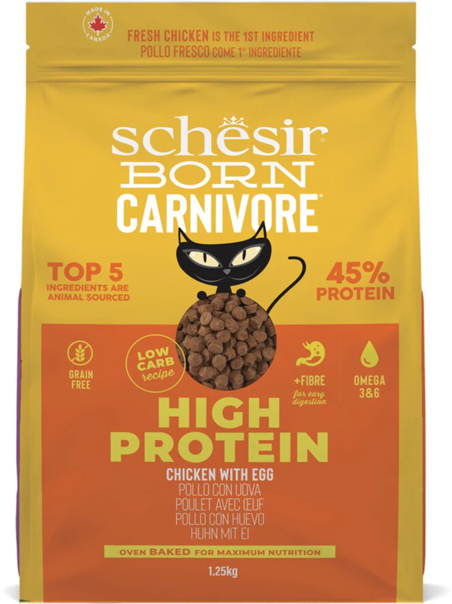 Schesir Born Carnivore Kattenvoer Chicken & Egg 1,25 kg