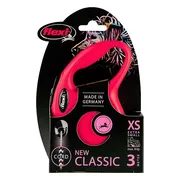 Flexi New Classic Koord - Hondenriem - Rood - XS - 3 M
