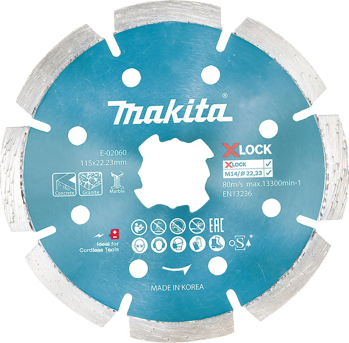 Makita E-02060 Diamantschijf X-LOCK | 115 x 22,23 mm