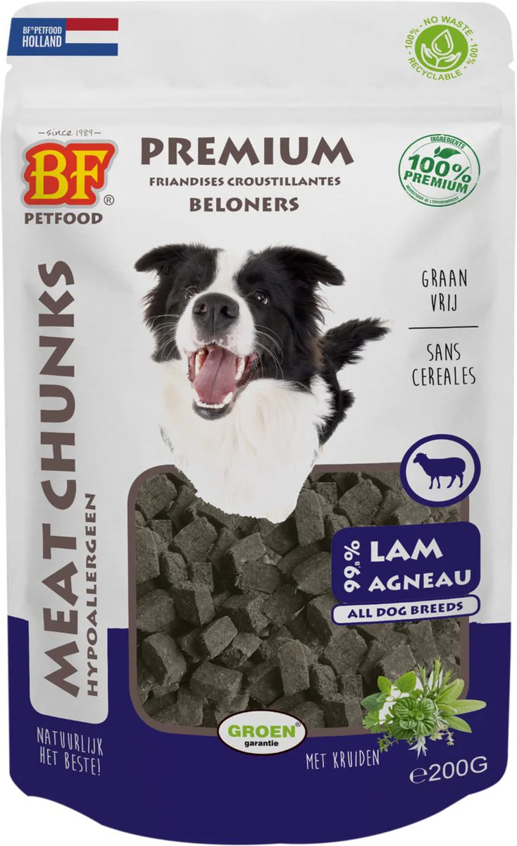 BF Petfood Meat Chunks Lam 200 gr
