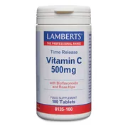 Lamberts Vitamine C 500 Time Release & Bioflavonoiden Tabletten 100TB