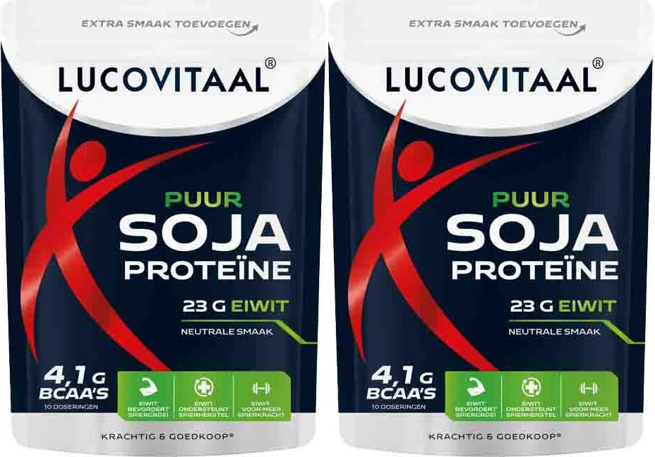 2x Lucovitaal Proteïne Soja Poeder Puur 250 gr