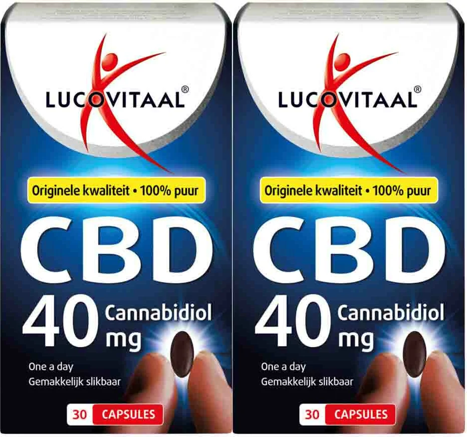 2x Lucovitaal CBD 40 mg capsules 30 capsules