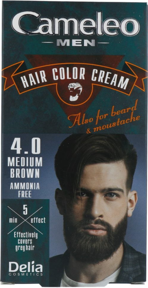 Cameleo Men Hair Color Cream 4.0 Medium Brown