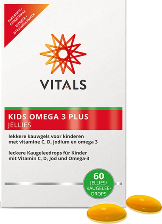 2x Vitals Kids Omega 3 Plus Jellies 60 stuks