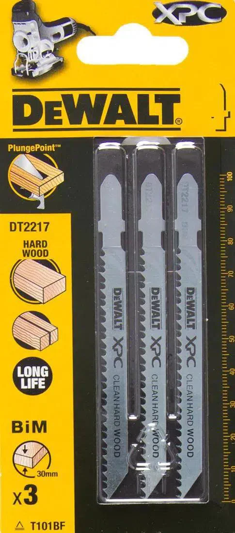 DeWALT DT2217 T 101 BF Decoupeerzaagblad voor Hardhout VE=3