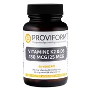 Proviform Vitamine K2 & D3 180 mcg/25 mcg Capsules 60VCP