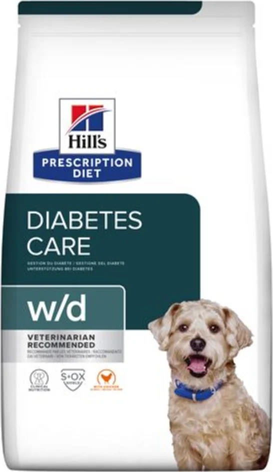 Hill's Prescription Diet w/d Diabetes Care Hondenvoer Droog Kip 4 kg