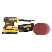 DeWalt DWE6423-QS + Bosch Schuurschijf 125 mm K80, K120, K240 (25x)