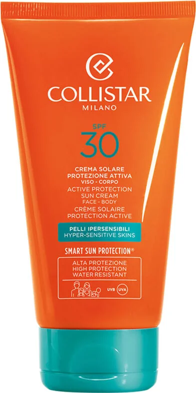 2x Collistar Active Protection Sun Cream Face - Body Spf 30 150 ml