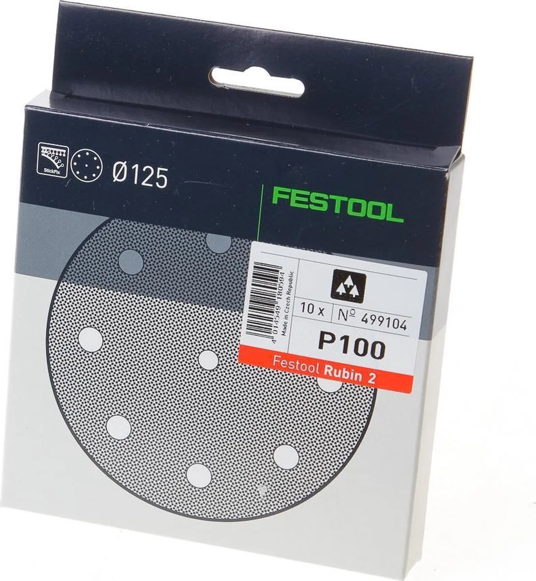 Festool STF D125/8 P80 Rubin 2 Schuurschijf VE=10 - 499103
