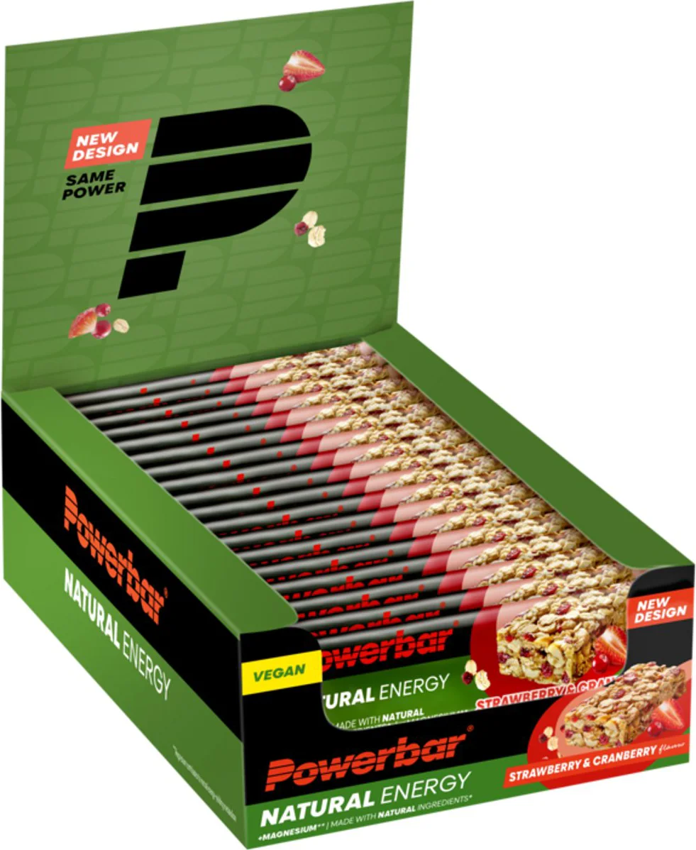 18x PowerBar Natural Energy Cereal Bar Strawberry & Cranberry 40 gr