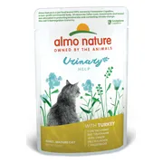 60x Almo Nature Kattenvoer Nat Urinary Help Kalkoen 70 gr