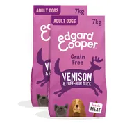 2x Edgard & Cooper Hondenvoer Droog Hert - Scharreleend 7 kg