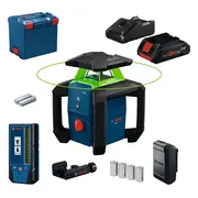Bosch Professional GRL 18V-3-31 G Accu rotatielaser groen + LR3-2 ontvanger 18V 4.0Ah in L-Boxx - 0601061G00