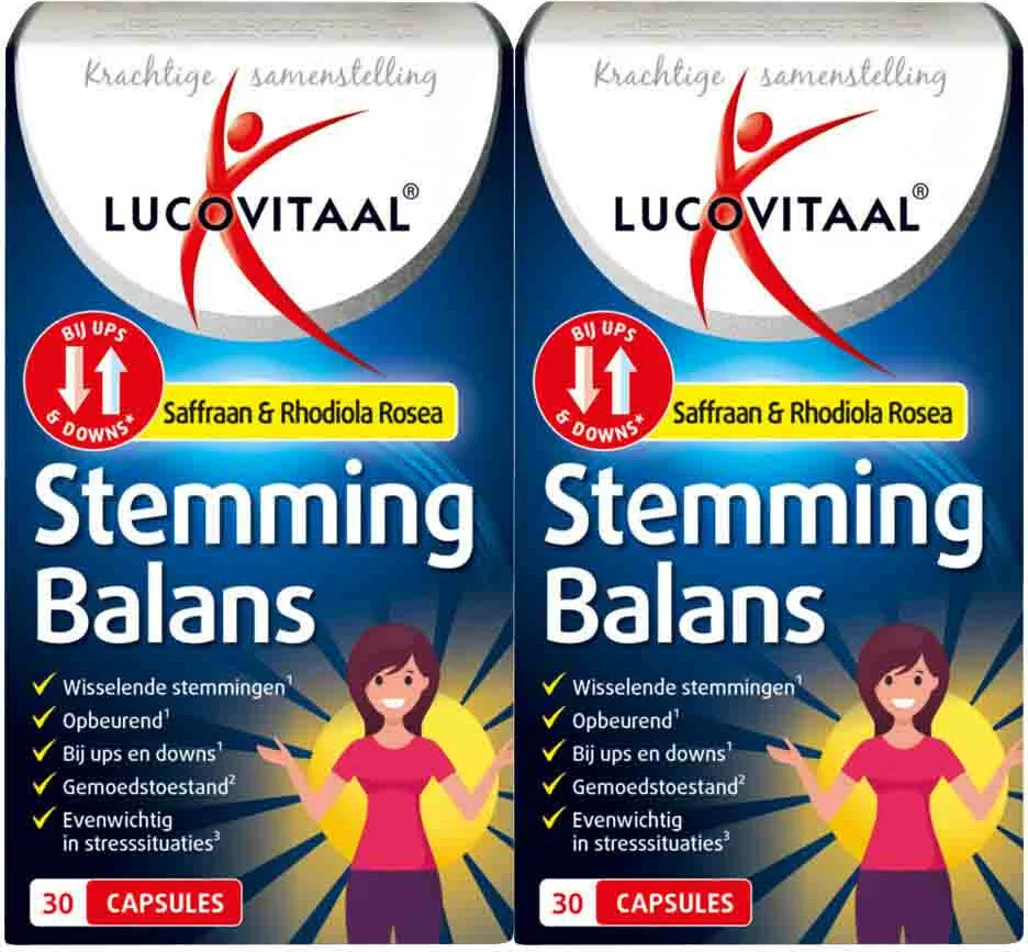 2x Lucovitaal Stemmingbalans 30 capsules