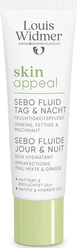 Louis Widmer Skinappeal Sebo Fluide Dag & Nacht zonder parfum 30 ML
