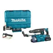 Makita HR009GM202 Accu combihamer SDS-Plus 3,9J + snelwisselboorkop + stofafzuiging XGT 40V Max 4.0Ah in koffer