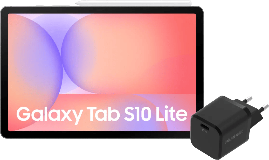 Samsung Galaxy Tab S10 Lite 10,9 inch 256GB Wifi Zilver + BlueBuilt Oplader