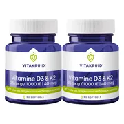 2x Vitakruid Vitamine D3 K2 90 softgels