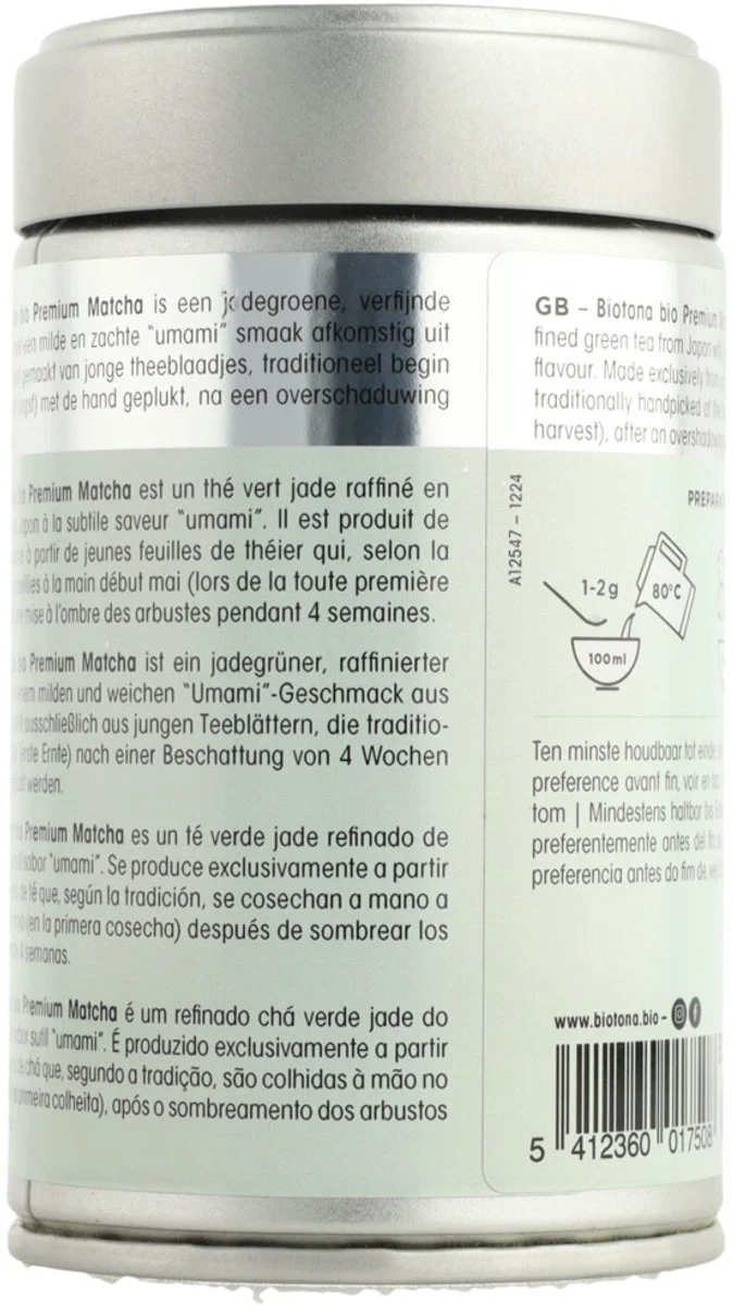 Biotona Bio Premium Matcha 80GR