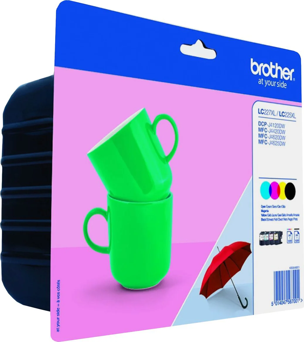 Brother LC-227XL/LC225XL Cartridges Combo Pack