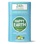 Happy Earth 100% Natural Pure Deo Stick Cedar Lime 40GR