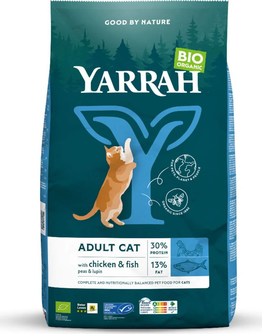 Yarrah Bio Kattenvoer Adult Vis 800 gr