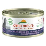 48x Almo Nature HFC Natural Kattenvoer Nat Tonijn & Kip & Ham 70 gr