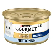 24x Gourmet Gold Kattenvoer Nat Mousse Tonijn 85 gr