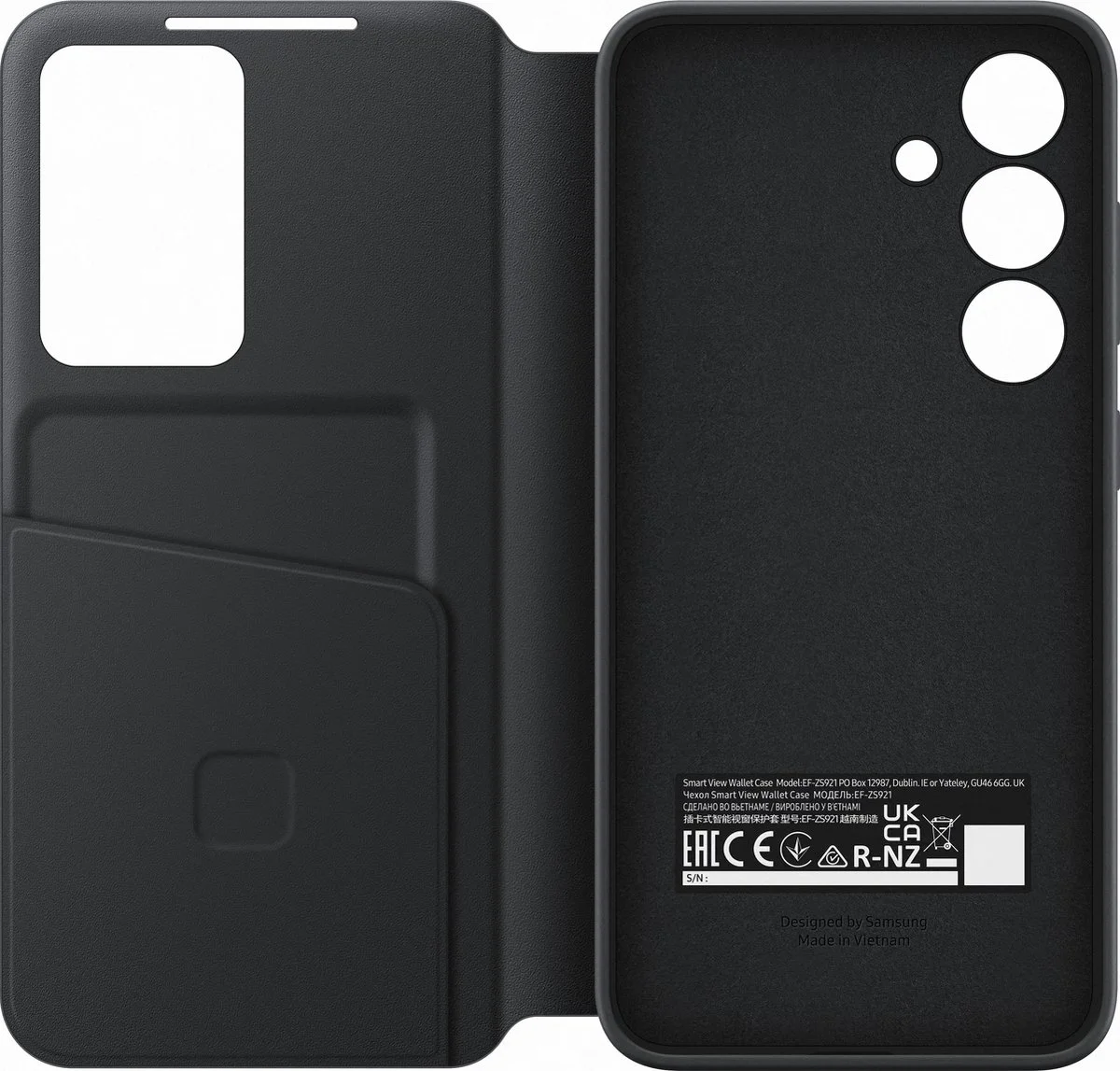 Samsung S24 Book Case Zwart