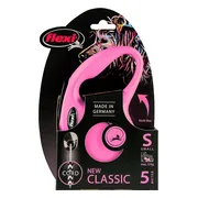 Flexi New Classic - Rollijn Hondenriem - Koord - S - 5 m - Roze
