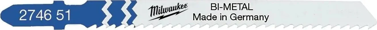Milwaukee Traditionele decoupeerzaagbladen Bi 75 x 2,5 mm T101A sp. - VE=5 - 4932274651