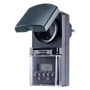 Basetech BT-2106308 Stopcontact-schakelklok Digitaal Weekprogramma 1800 W IP44 Countdown-functie, Toevalsfunctie