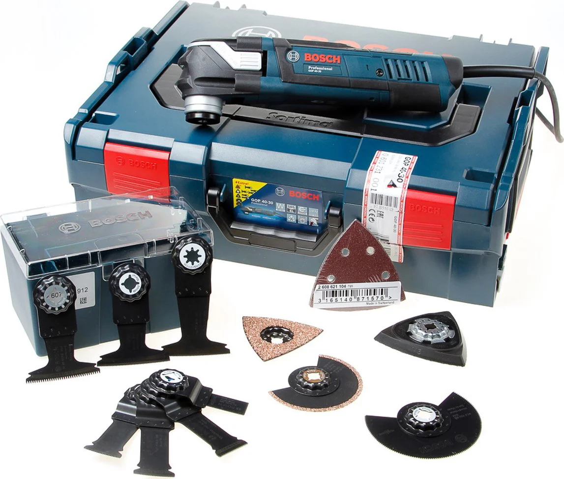 Bosch Professional GOP 40-30 Multitool met Accessoires 400W in L-Boxx - 0601231001